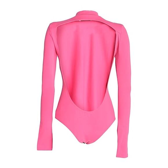 Kirin Peggy Gou bright Fuchsia pink Open back Bodysuit Size S - Picture 2 of 11